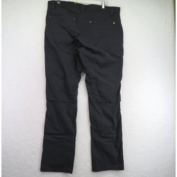 CQR Pants Mens 36x32 Black Tactical Cargo Stretch YKK Zipper Nylon Blend Outdoor - Picture 5 of 12